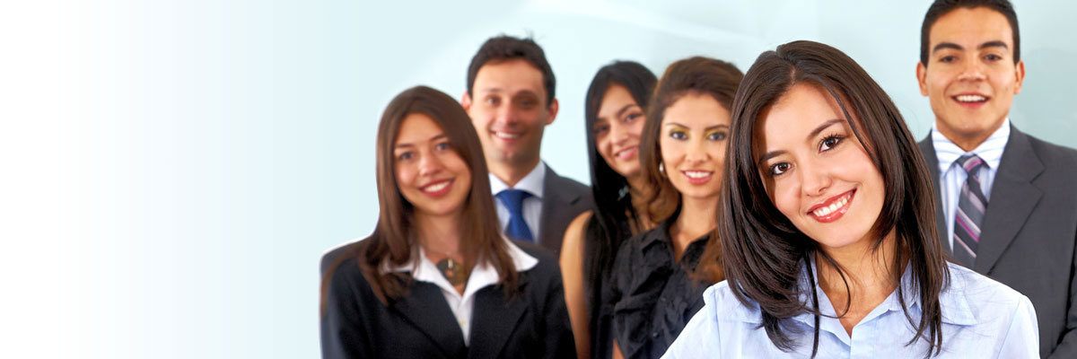 Group of young professional job seekers