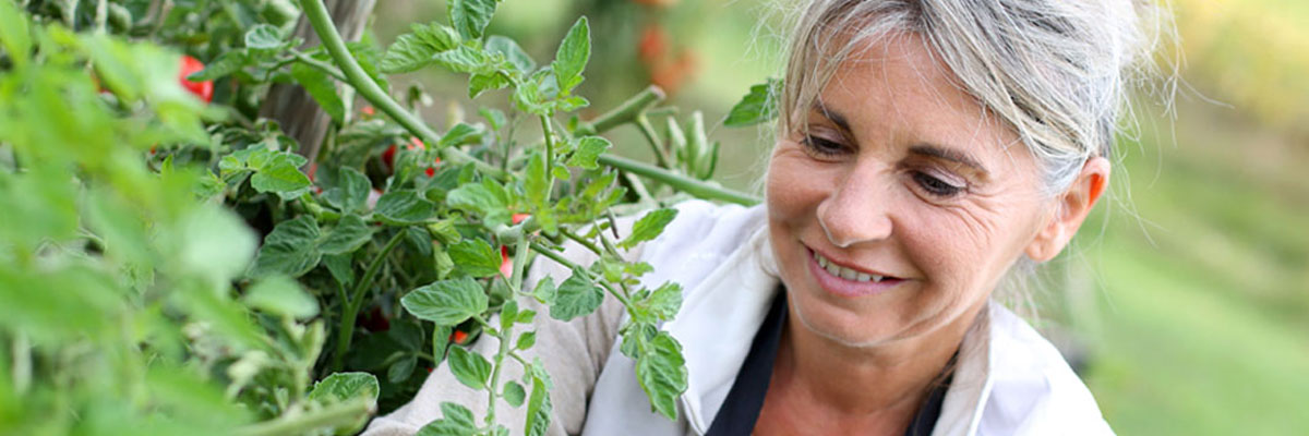 Vicki in her Garden